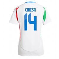 Taliansko Federico Chiesa #14 Vonkajší Ženy futbalový dres ME 2024 Krátky Rukáv